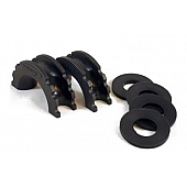 Daystar D-Ring Isolator - 3/4 Inch Black Polyurethane Set Of 2 - KU70058BK