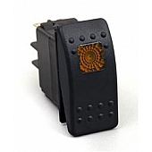 Daystar Multi Purpose Rocker Switch 20 Amp Black - KU80013
