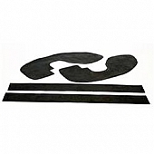 Daystar Lift Kit Body Gap Guard Black Urethane Set Of 2 - PA6547