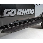 Go Rhino Running Board Black Steel Stationary - 69404887T