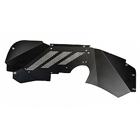 Go Rhino Fender Well Liner Aluminum Black - Front Set Of 2 - 702001T