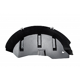 Go Rhino Fender Well Liner Aluminum Black - Rear Set Of 2 - 702002T