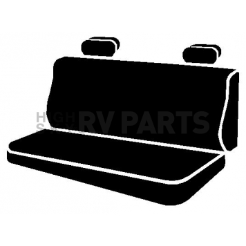 Fia Seat Cover Saddle Blanket One Row - TRS49-45 BLACK-1