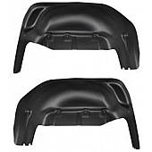 Husky Fender Well Liner Thermoplastic Olefin Black - Rear Set of 2 - 79071