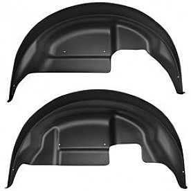 Husky Fender Well Liner Thermoplastic Olefin Black - Rear Set of 2 - 79151