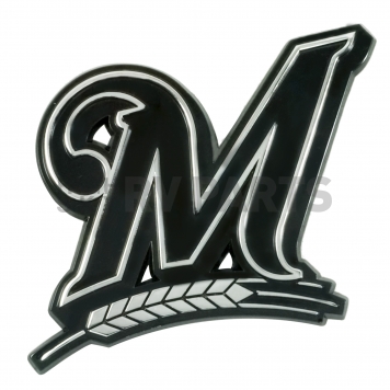Fan Mat Emblem - MLB Milwaukee Brewers Metal - 26636