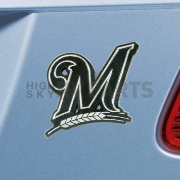 Fan Mat Emblem - MLB Milwaukee Brewers Metal - 26636-1