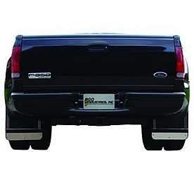 Go Industries Mud Flap Anti-Sail Bracket - Chrome Plated Silver Aluminum - 717C