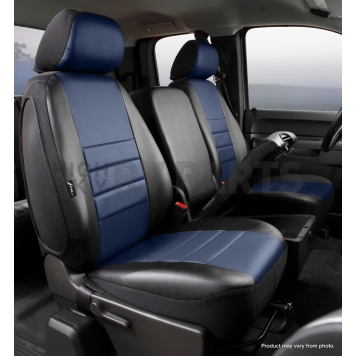 Fia Seat Cover Simulated Leather One Row - SL67-42 BLUE