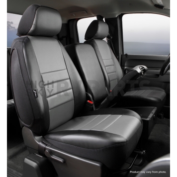 Fia Seat Cover Simulated Leather One Row - SL67-42 GRAY