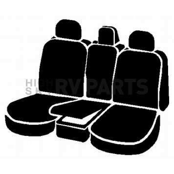 Fia Seat Cover Simulated Leather One Row - SL67-42 GRAY-1