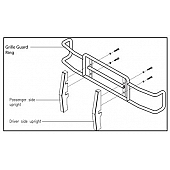 Go Industries Grille Guard - Chrome Plated Steel - 77752