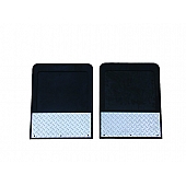 Go Industries Mud Flap - Black Rubber Set Of 2 - D70764SET