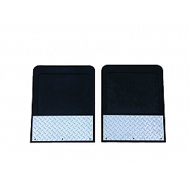 Go Industries Mud Flap - Black Rubber Set Of 2 - D70764SET
