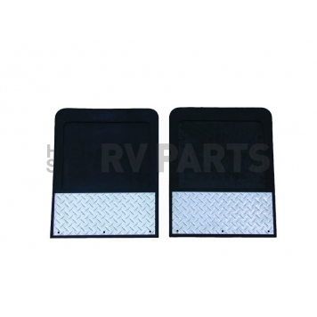 Go Industries Mud Flap - Black Rubber Set Of 2 - D70764SET