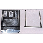 Go Industries Mud Flap - Black Stainless Steel Set Of 2 - S70736SET
