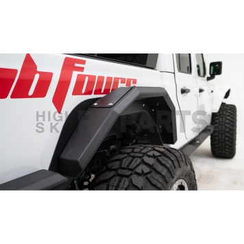 Fab Fours Fender Flare - Black Steel Powder Coat Set Of 2 - JT1001-1-2