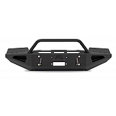 Fab Fours Bumper Red Steel 1-Piece Design Steel Black - GM11-RS2862-1