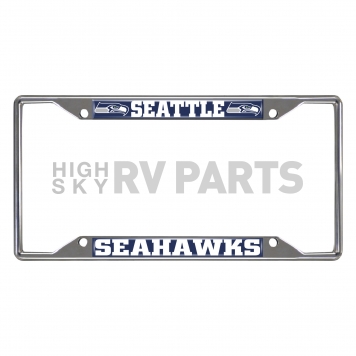 Fan Mat License Plate Frame - NFL Seattle Seahawks Logo Metal - 17213