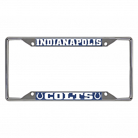 Fan Mat License Plate Frame - NFL Indianapolis Colts Logo Metal - 17214
