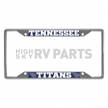 Fan Mat License Plate Frame - NFL Tennessee Titans Logo Metal - 21391