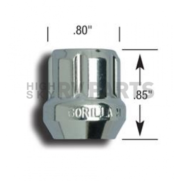 Gorilla Wheel Installation Kit  12x1.5 Chrome Plated - 20038SD