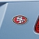 Fan Mat Emblem - NFL San Francisco 49ers Metal - 22608