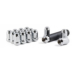 Gorilla Wheel Installation Kit 4 Lug Kit 12x1.25 Chrome Plated - 21122HT