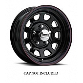 Keystone Wheel 42 Series - 15 x 7 Black With Red And Blue Stripes - 1526467565B