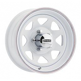 Keystone Wheel 21 Series 16 x 7 White With Red And Blue Stripes - 1627129564