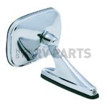 K-Source Exterior Mirror Manual Rectangular Silver Single - 1401