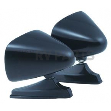 K-Source Exterior Mirror Manual Rectangular Black Set Of 2 - 1600B