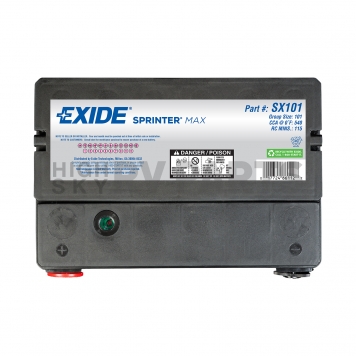 Exide Technologies Battery 12 Volt OEM Terminal Location - SX101-1