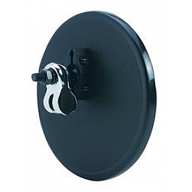 K-Source Exterior Mirror Manual Round Black Single - CL052