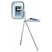 K-Source Exterior Mirror Manual OEM Silver Single - H3551