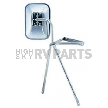K-Source Exterior Mirror Manual OEM Silver Single - H3551