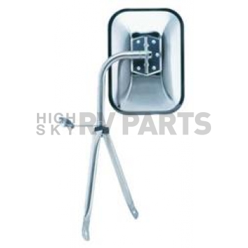K-Source Exterior Mirror Manual OEM Silver Single - H3571