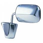 K-Source Exterior Mirror Manual OEM Silver Single - H3621GM