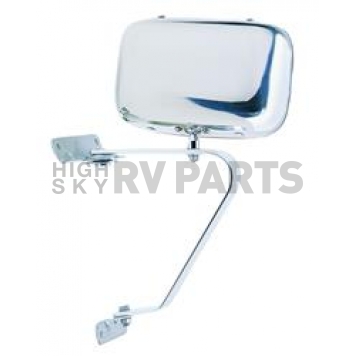 K-Source Exterior Mirror Manual OEM Silver Single - H3661