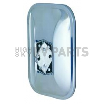 K-Source Exterior Mirror Manual Rectangular Silver Single - RH075