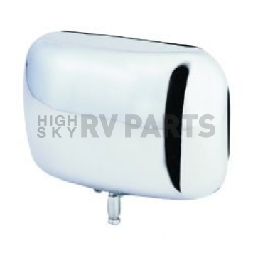 K-Source Exterior Mirror Manual Rectangular Silver Single - RH083