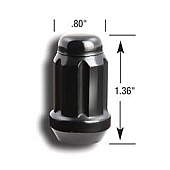 Gorilla Lug Nut 12x1.5 Black Chrome Pack Of 100 - 21138BC