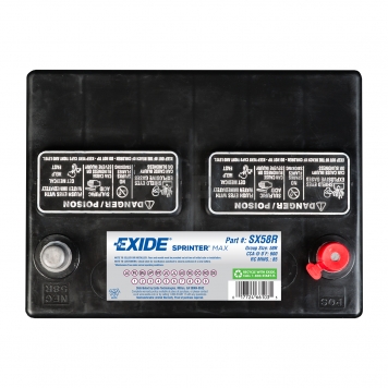 Exide Technologies Car Battery Sprinter Series 58R Group - SX58R-1