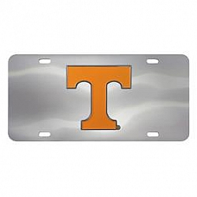 Fan Mat License Plate - University Of Tennessee Logo Stainless Steel - 24522