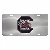Fan Mat License Plate - University Of South Carolina Logo Stainless Steel - 24526