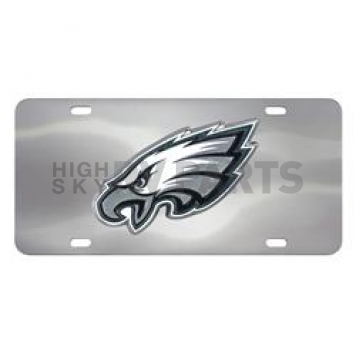 Fan Mat License Plate - NFL - Philadelphia Eagles Logo Stainless Steel - 24533