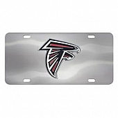 Fan Mat License Plate - NFL - Atlanta Falcons Logo Stainless Steel - 24534