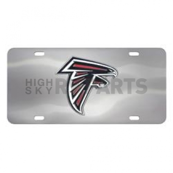 Fan Mat License Plate - NFL - Atlanta Falcons Logo Stainless Steel - 24534