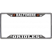 Fan Mat License Plate Frame - MLB Baltimore Orioles(Cartoon) Logo Metal - 26513
