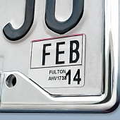 Fan Mat License Plate Frame - MLB Boston Red Sox Logo Metal - 26523
